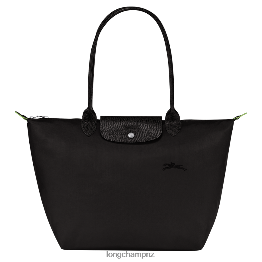 Women Black Longchamp Le Pliage Green Tote bag Bags L0640830
