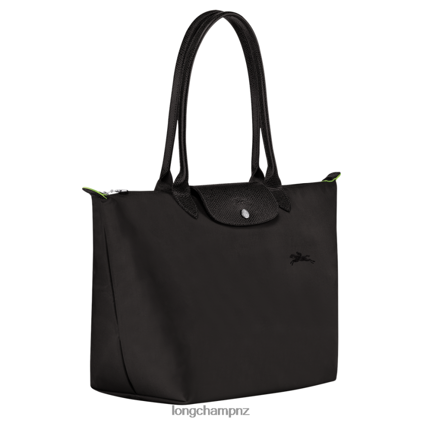 Women Black Longchamp Le Pliage Green Tote bag Bags L0640830
