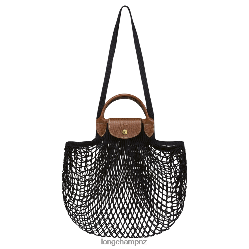 Women Black Longchamp Le Pliage filet Mesh bag Bags L0640865