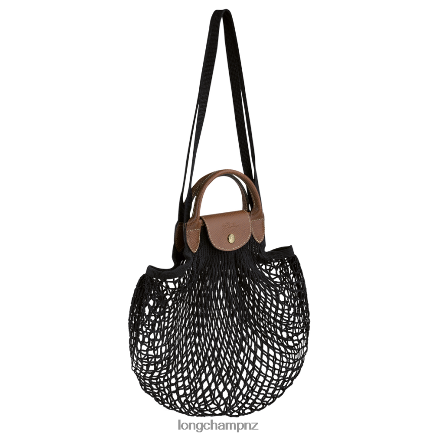 Women Black Longchamp Le Pliage filet Mesh bag Bags L0640865