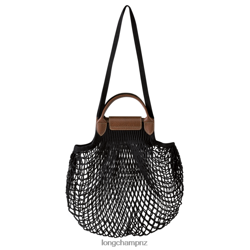 Women Black Longchamp Le Pliage filet Mesh bag Bags L0640865