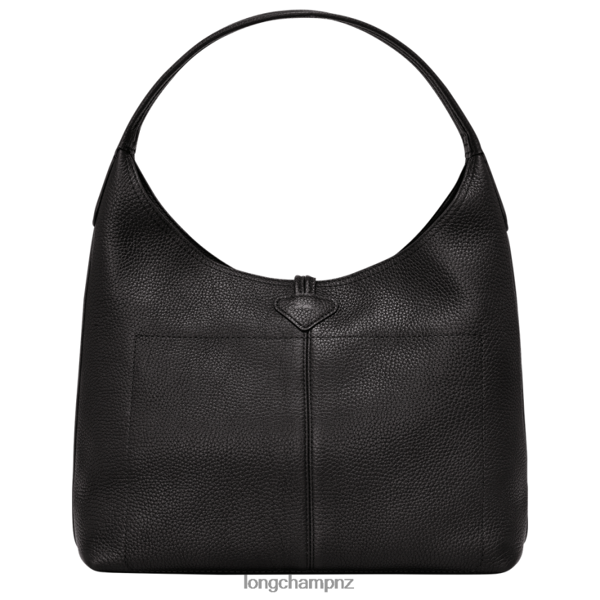 Women Black Longchamp Roseau Essential Hobo bag Bags L06408357