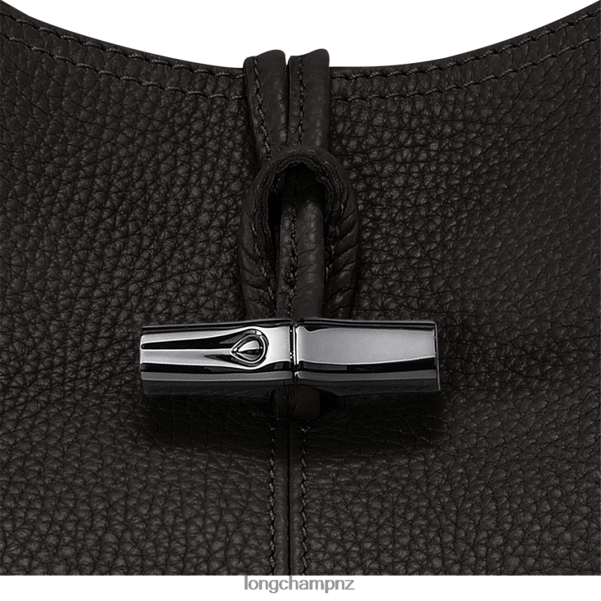 Women Black Longchamp Roseau Essential Hobo bag Bags L06408357