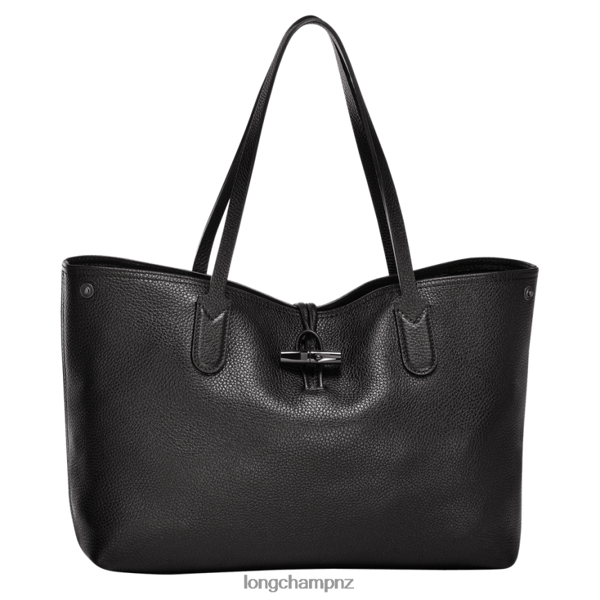 Women Black Longchamp Roseau Essential Tote bag Bags L06408360