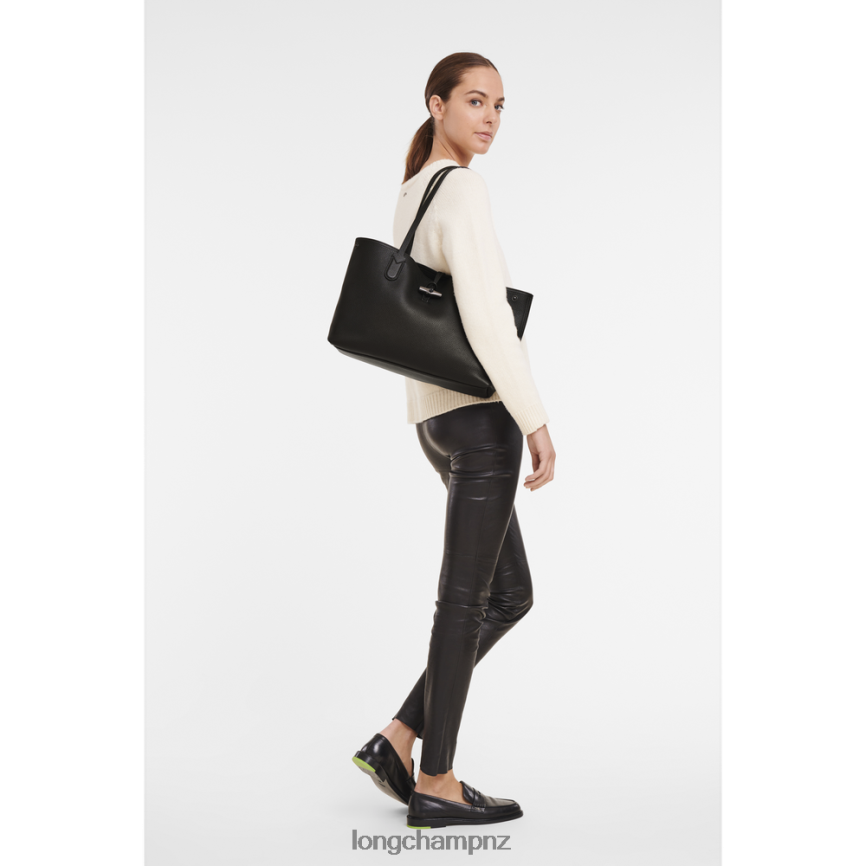 Women Black Longchamp Roseau Essential Tote bag Bags L06408360