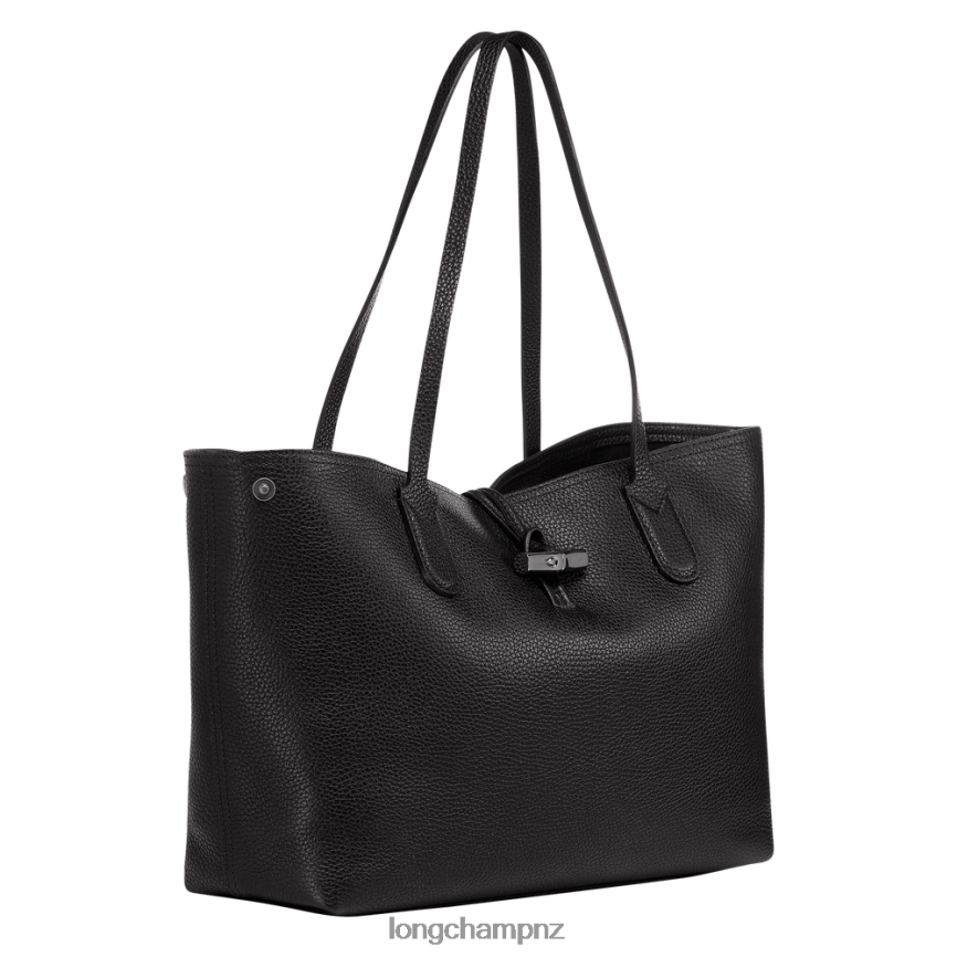 Women Black Longchamp Roseau Essential Tote bag Bags L06408360