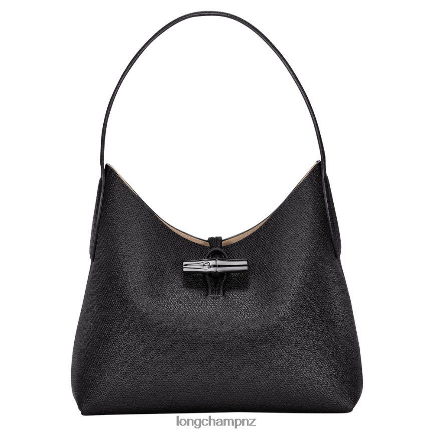Women Black Longchamp Roseau Hobo bag Bags L06408375