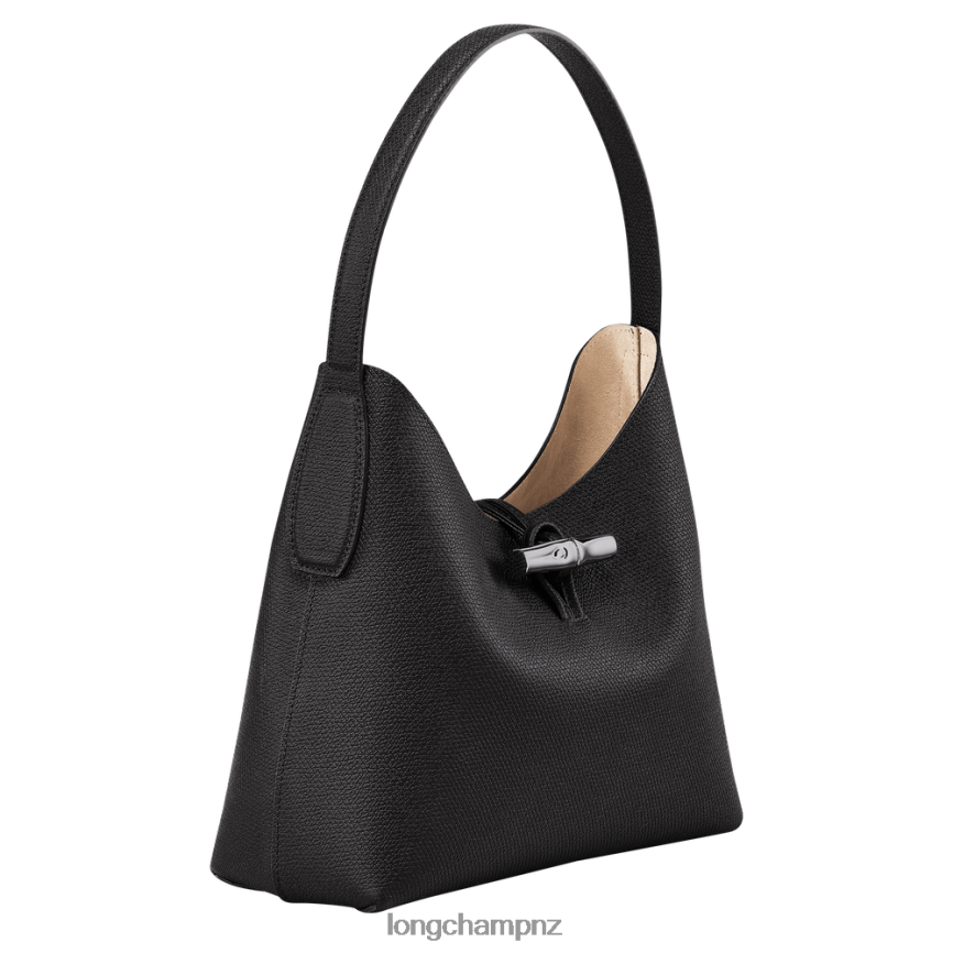 Women Black Longchamp Roseau Hobo bag Bags L06408375