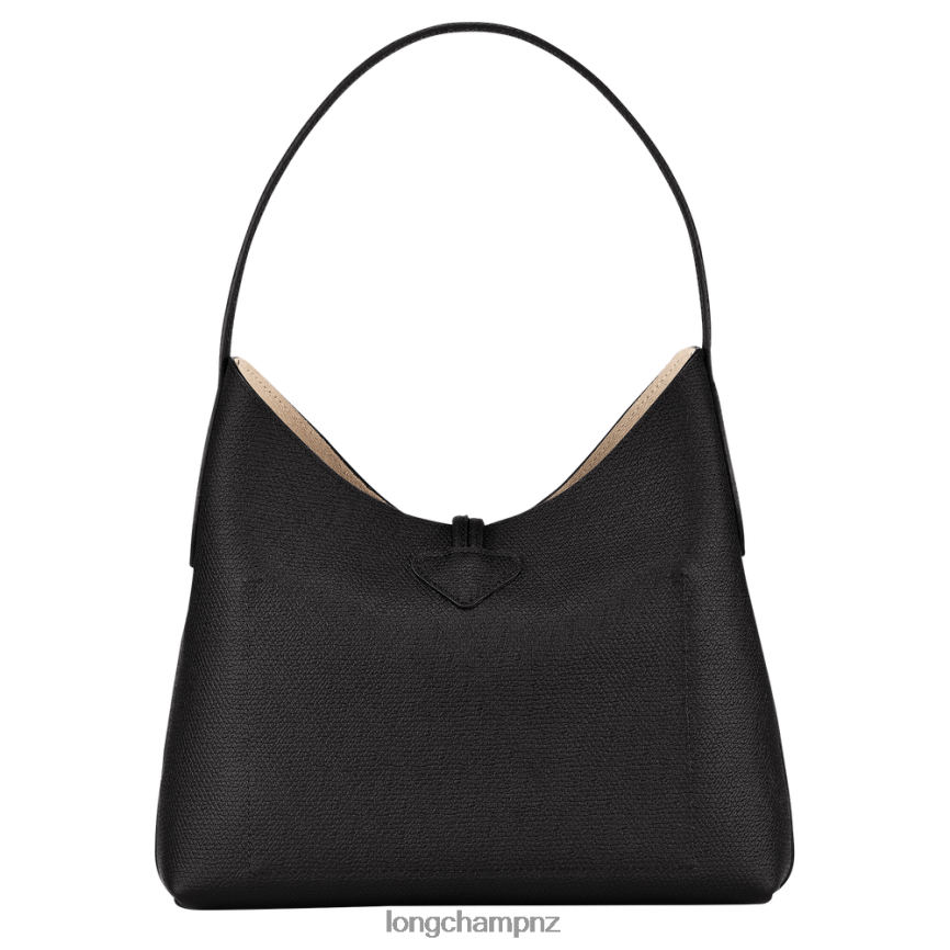 Women Black Longchamp Roseau Hobo bag Bags L06408375