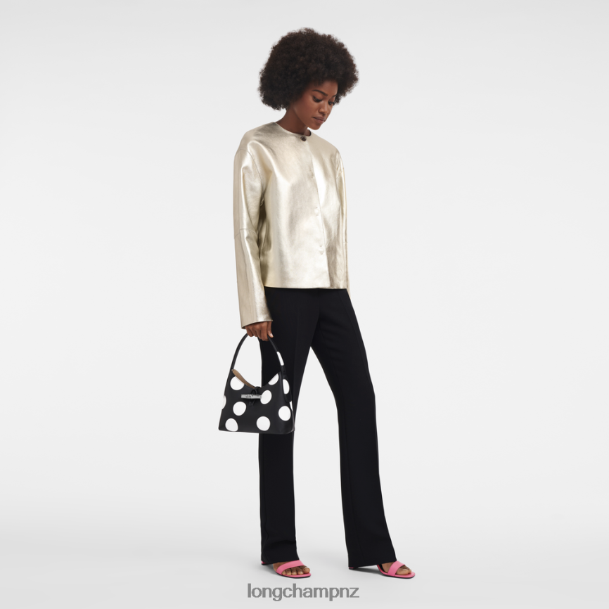 Women Black Longchamp Roseau Hobo bag Bags L06408383