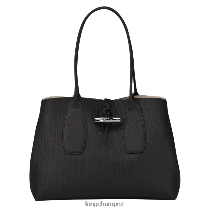 Women Black Longchamp Roseau Tote bag Bags L06408368