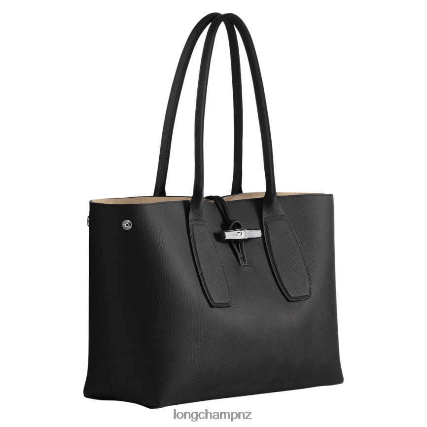 Women Black Longchamp Roseau Tote bag Bags L06408368