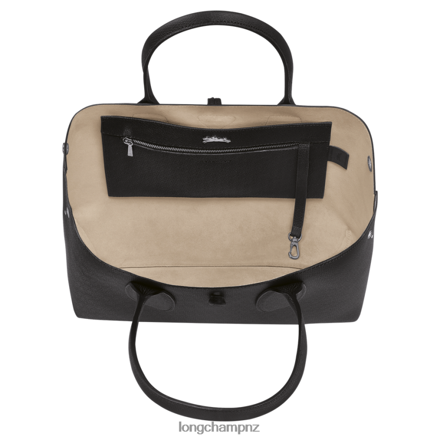 Women Black Longchamp Roseau Tote bag Bags L06408368