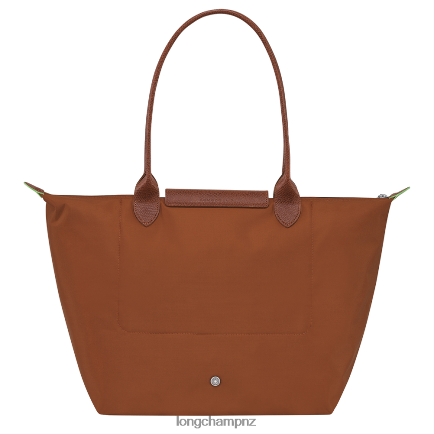 Women Cognac Longchamp Le Pliage Green Tote bag Bags L06408404