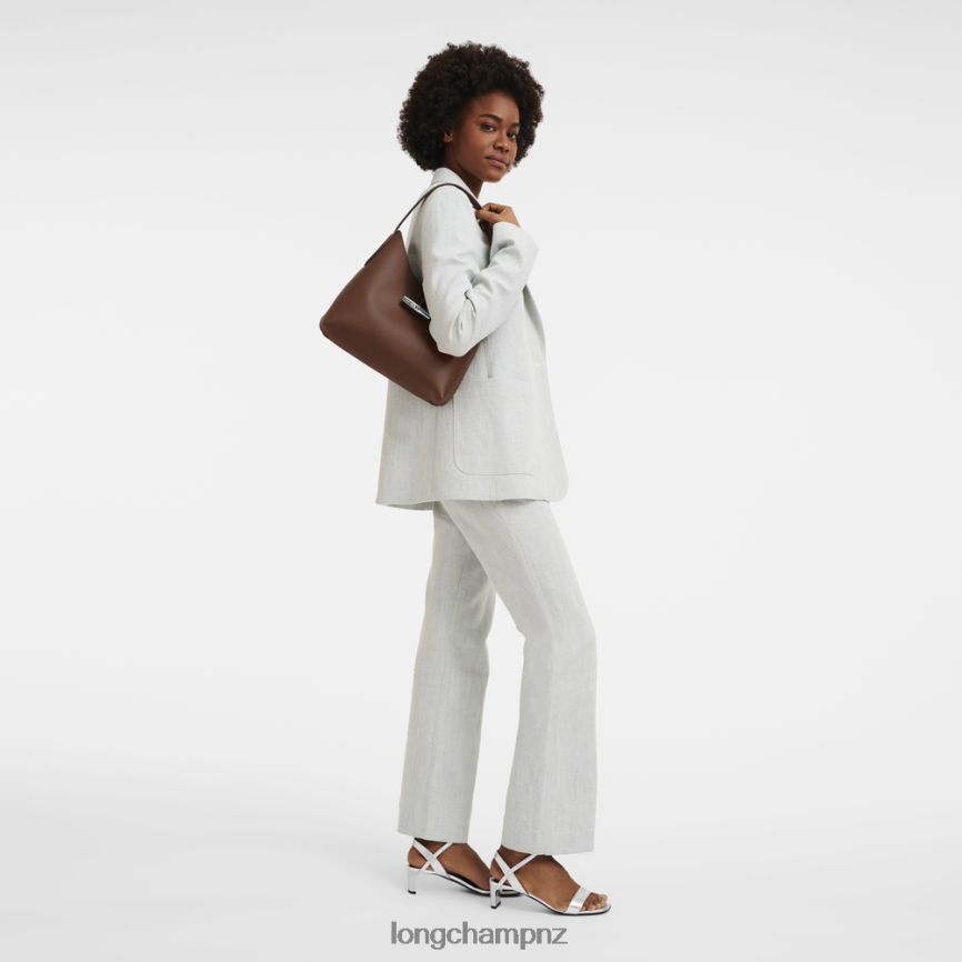 Women Ebony Longchamp Roseau Hobo bag Bags L06408365