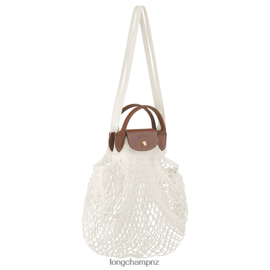Women Ecru Longchamp Le Pliage filet Mesh bag Bags L0640866