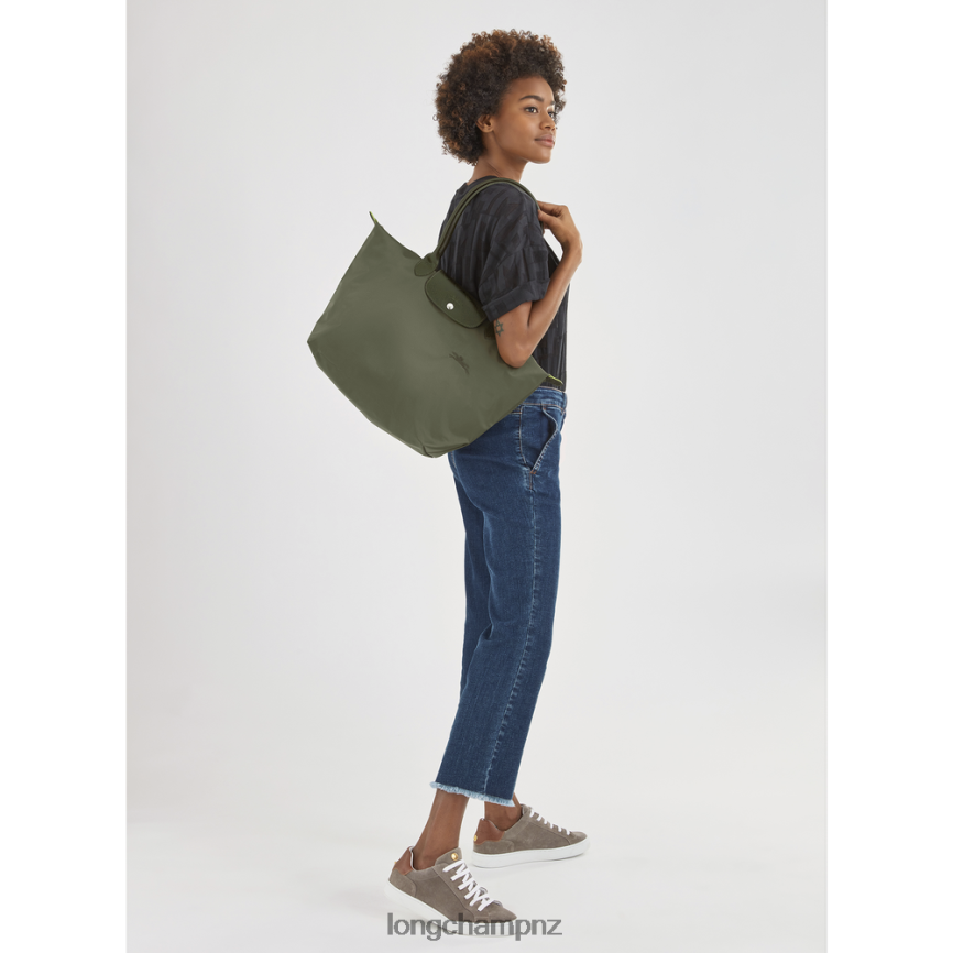 Women Forest Longchamp Le Pliage Green Tote bag Bags L06408403