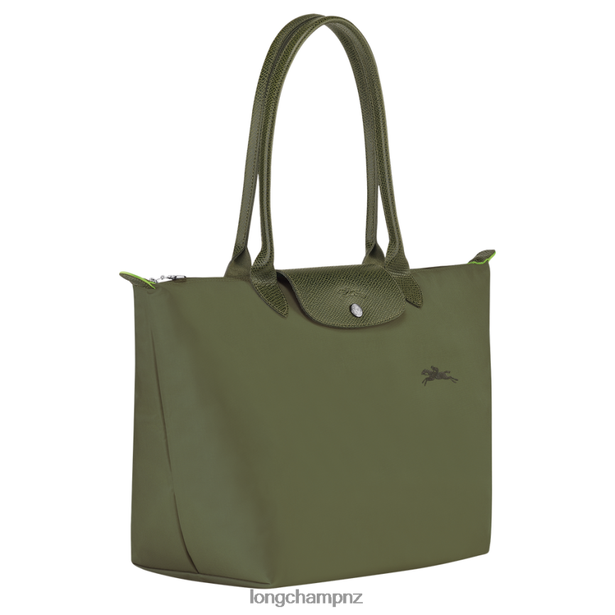 Women Forest Longchamp Le Pliage Green Tote bag Bags L06408403