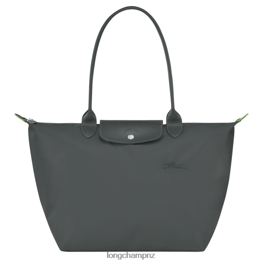 Women Graphite Longchamp Le Pliage Green Tote bag Bags L06408405