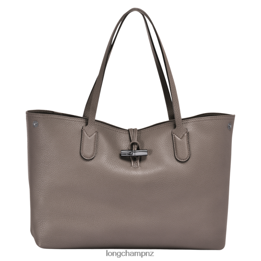 Women Grey Longchamp Roseau Essential Tote bag Bags L06408362