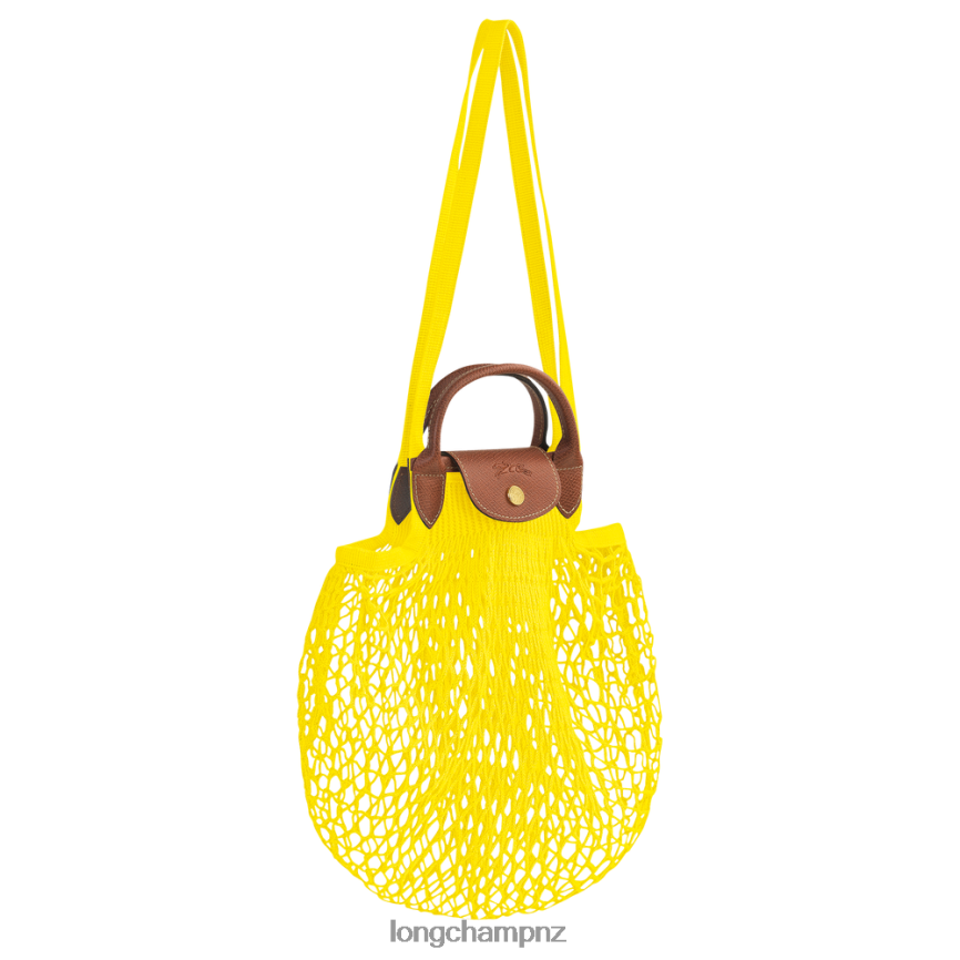 Women Lemon Longchamp Le Pliage filet Mesh bag Bags L064082