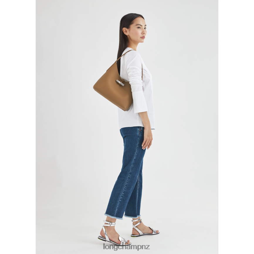 Women Natural Longchamp Roseau Hobo bag Bags L06408376