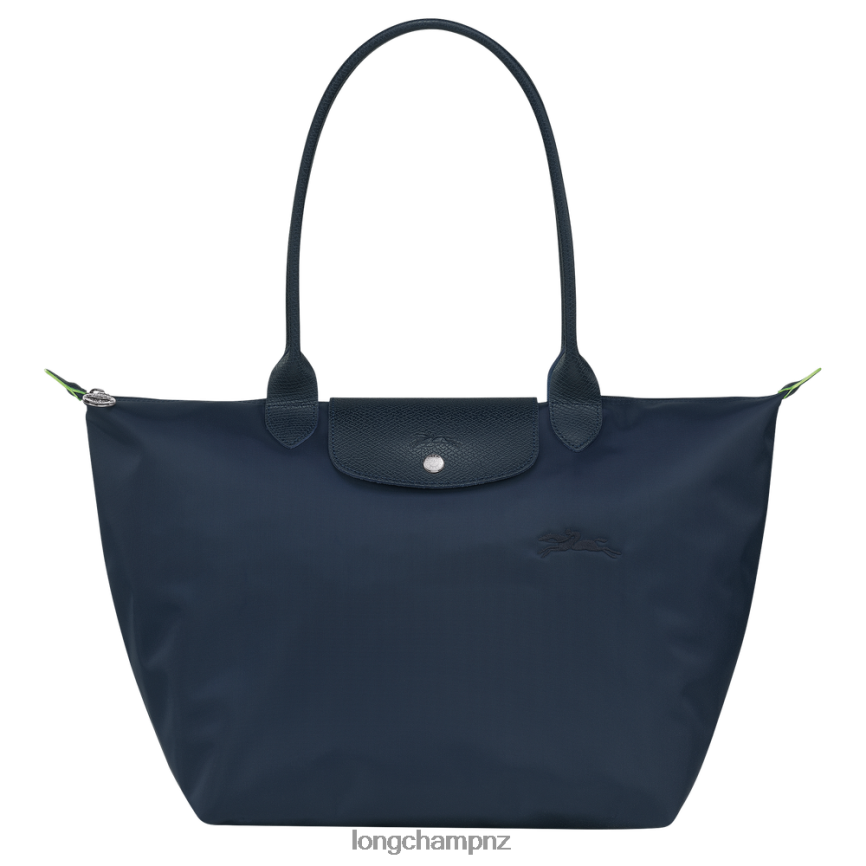 Women Navy Longchamp Le Pliage Green Tote bag Bags L06408406
