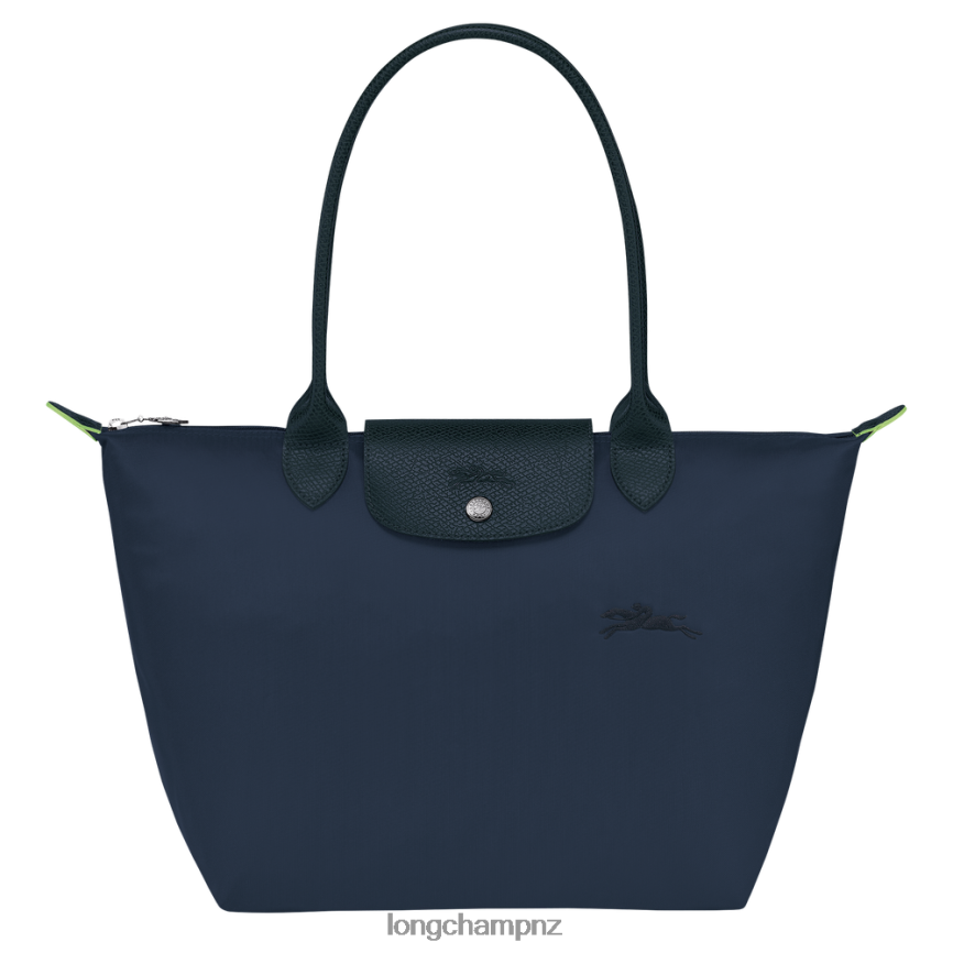 Women Navy Longchamp Le Pliage Green Tote bag Bags L06408412