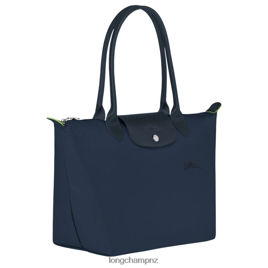 Women Navy Longchamp Le Pliage Green Tote bag Bags L06408412