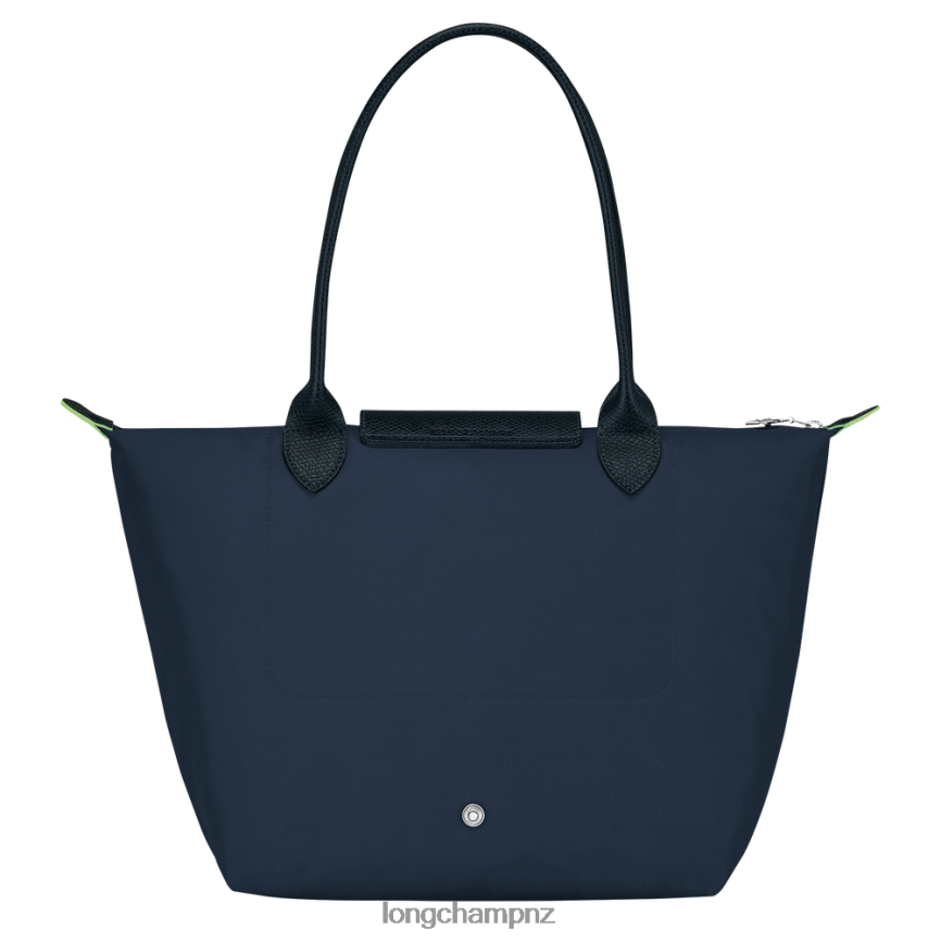 Women Navy Longchamp Le Pliage Green Tote bag Bags L06408412