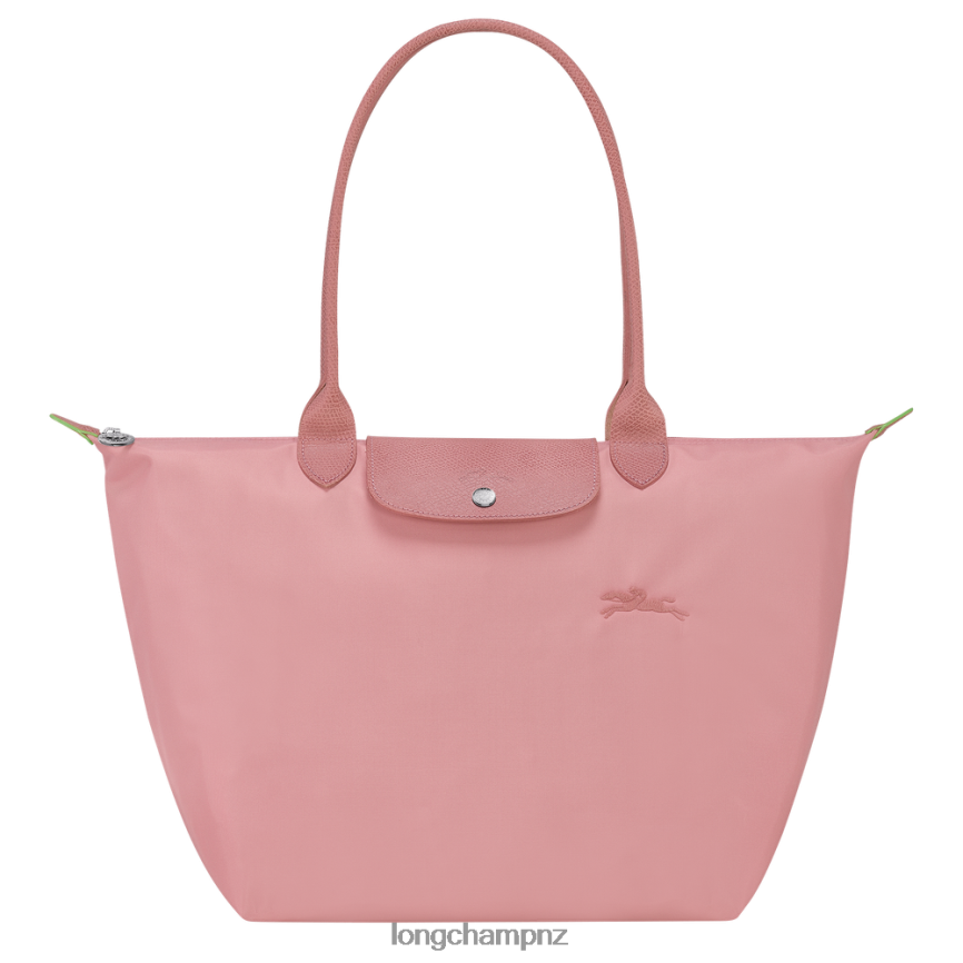 Women Petal Pink Longchamp Le Pliage Green Tote bag Bags L06408408