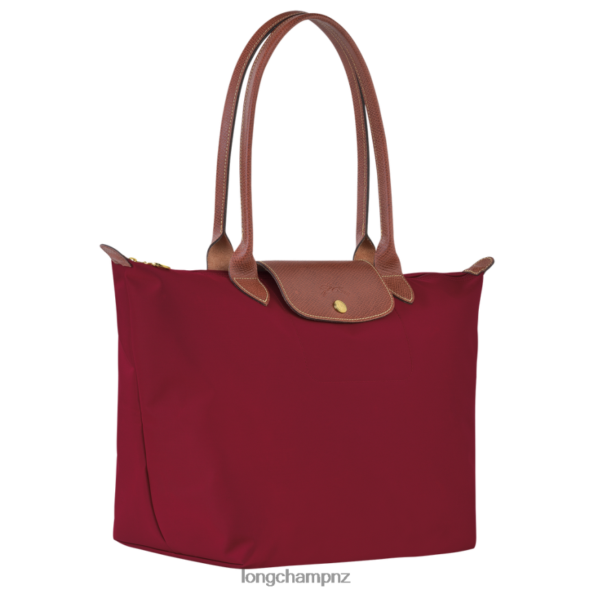 Women Red Longchamp Le Pliage Original Tote bag Bags L06408416