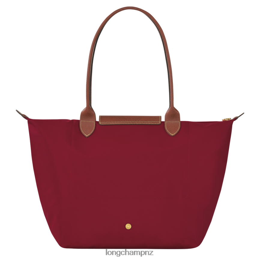 Women Red Longchamp Le Pliage Original Tote bag Bags L06408416