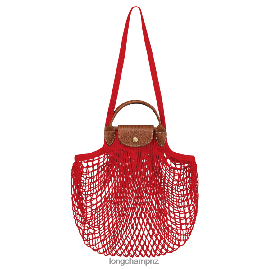 Women Red Longchamp Le Pliage filet Mesh bag Bags L064084