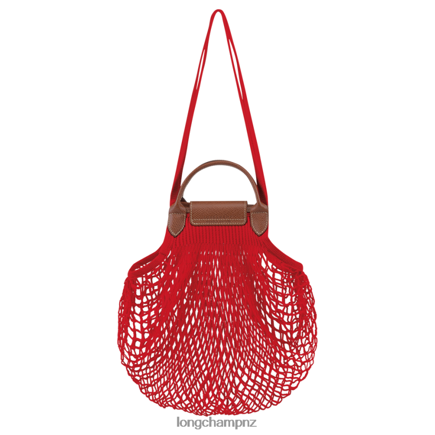 Women Red Longchamp Le Pliage filet Mesh bag Bags L064084