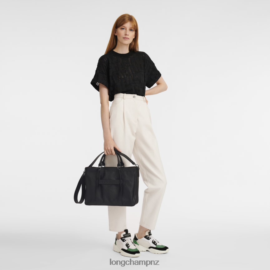 Women Black Longchamp 3D Handbag Bags L06408181