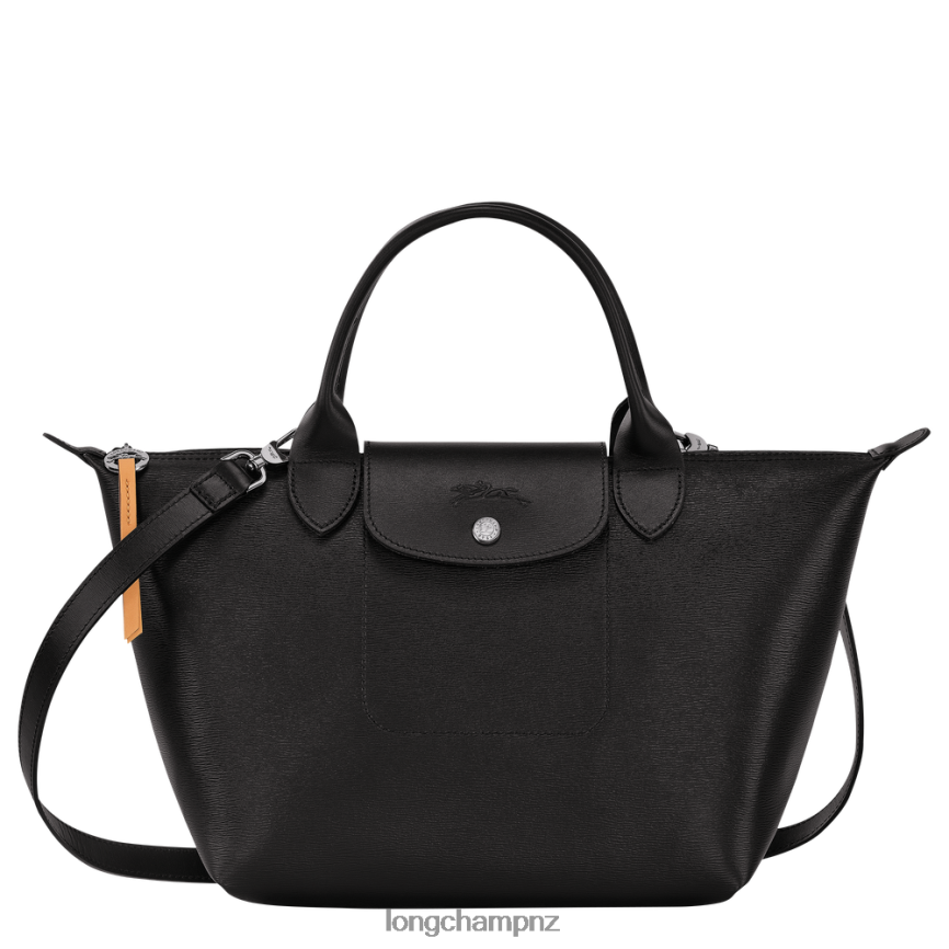 Women Black Longchamp Le Pliage City Top handle bag Bags L0640887