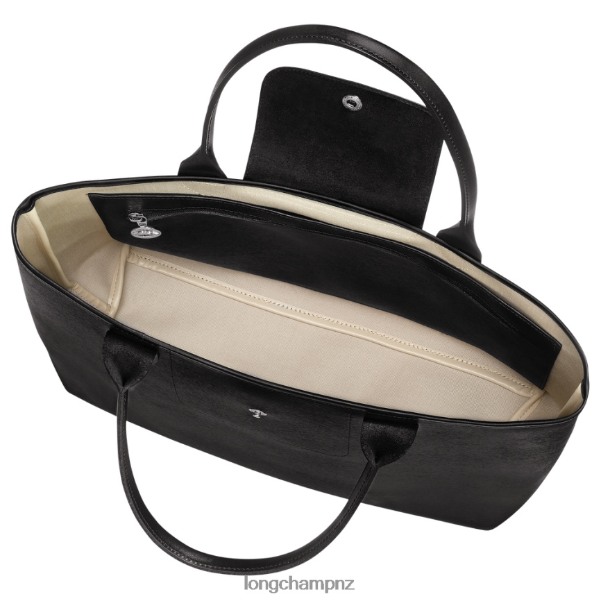 Women Black Longchamp Le Pliage City Tote bag Bags L0640883