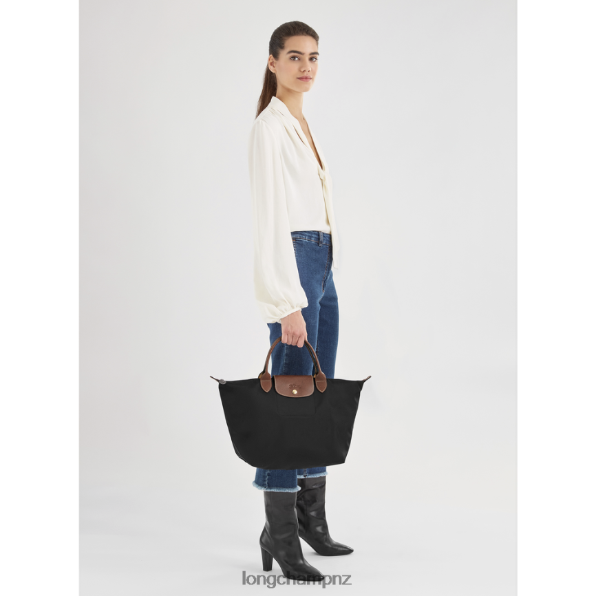 Women Black Longchamp Le Pliage Original Handbag Bags L06408204