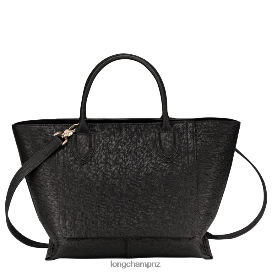 Women Black Longchamp Mailbox Handbag Bags L06408167