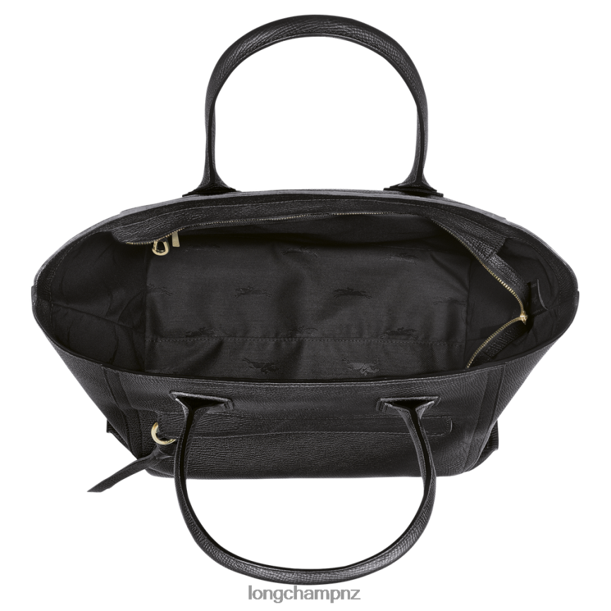 Women Black Longchamp Mailbox Handbag Bags L06408171