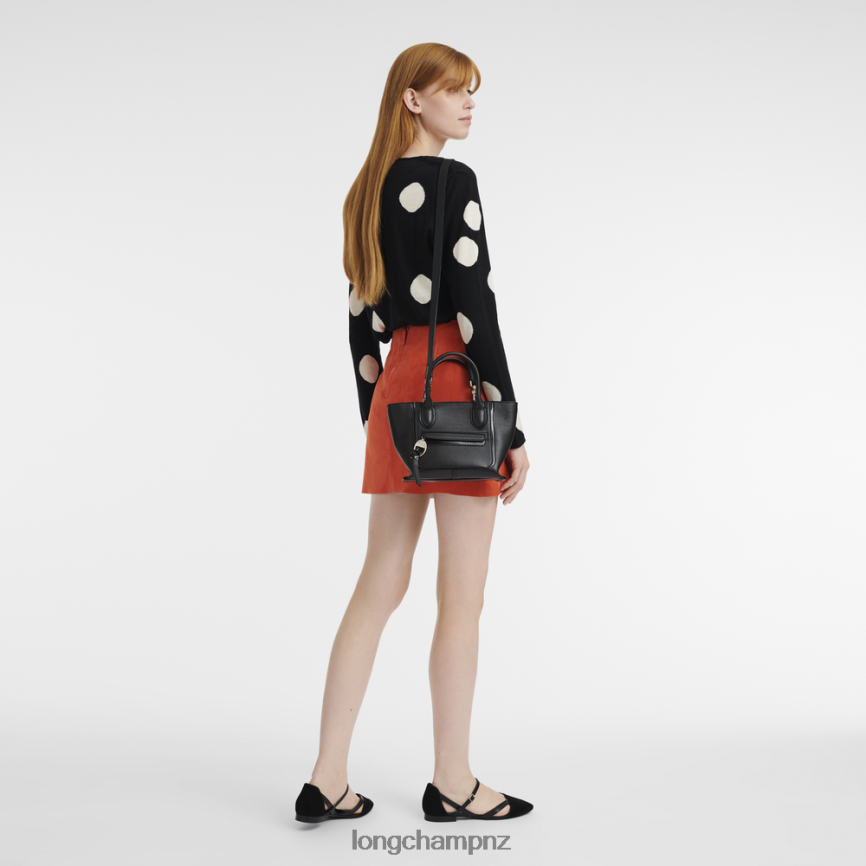 Women Black Longchamp Mailbox Handbag Bags L06408175