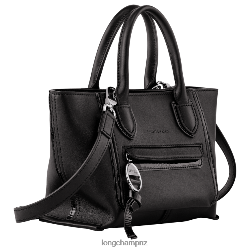 Women Black Longchamp Mailbox Handbag Bags L06408175