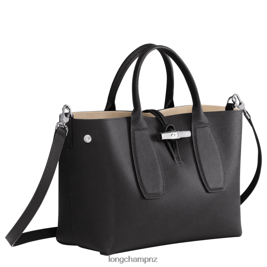 Women Black Longchamp Roseau Handbag Bags L06408103