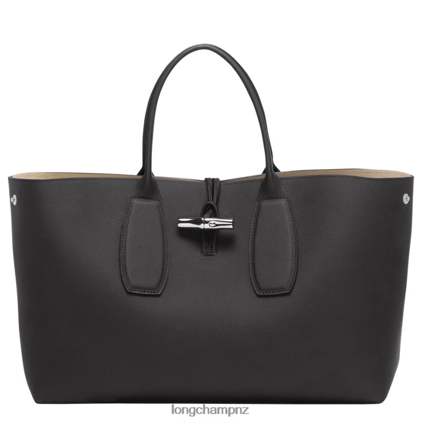 Women Black Longchamp Roseau Handbag Bags L06408109