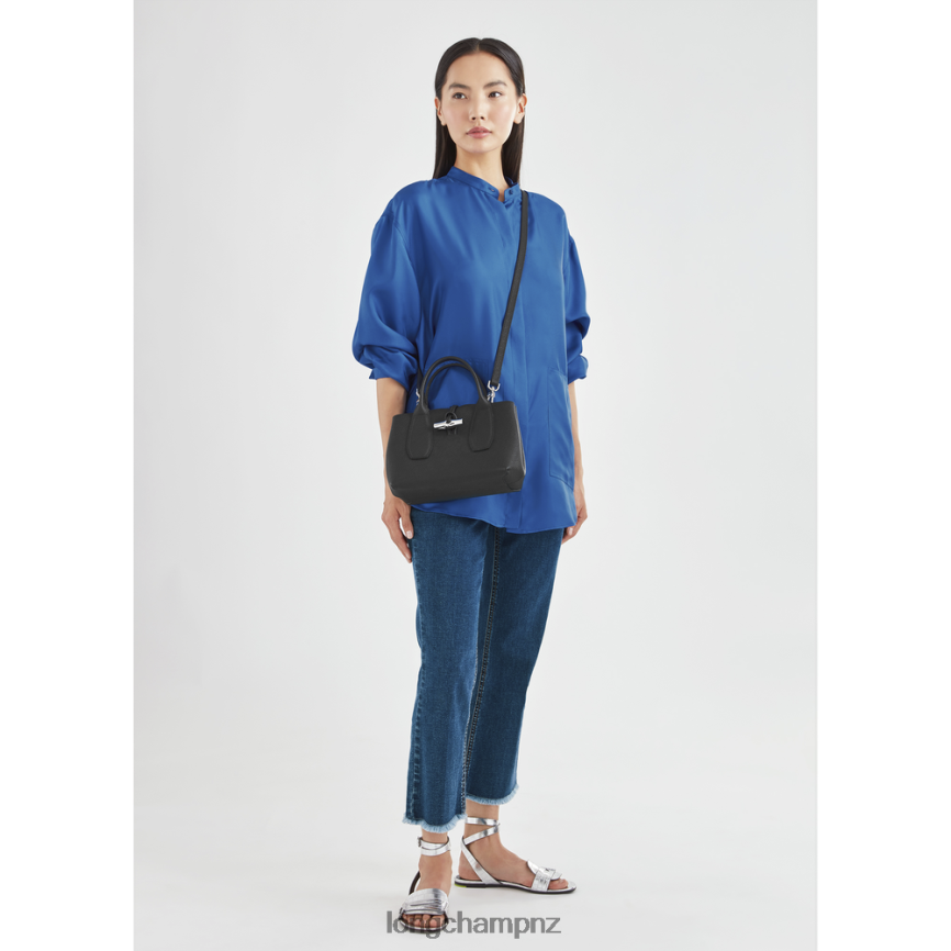 Women Black Longchamp Roseau Handbag Bags L06408112