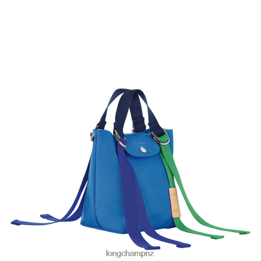 Women Blue Longchamp Le Pliage Re-Play Handbag Bags L0640844