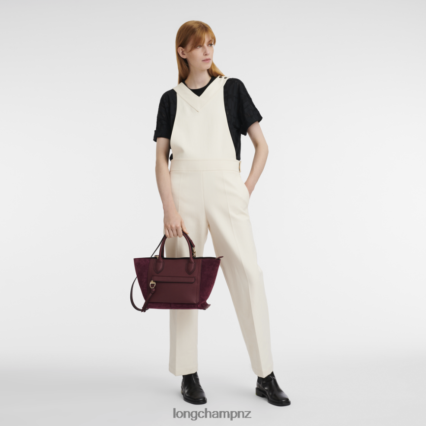 Women Burgundy Longchamp Mailbox Handbag Bags L06408159