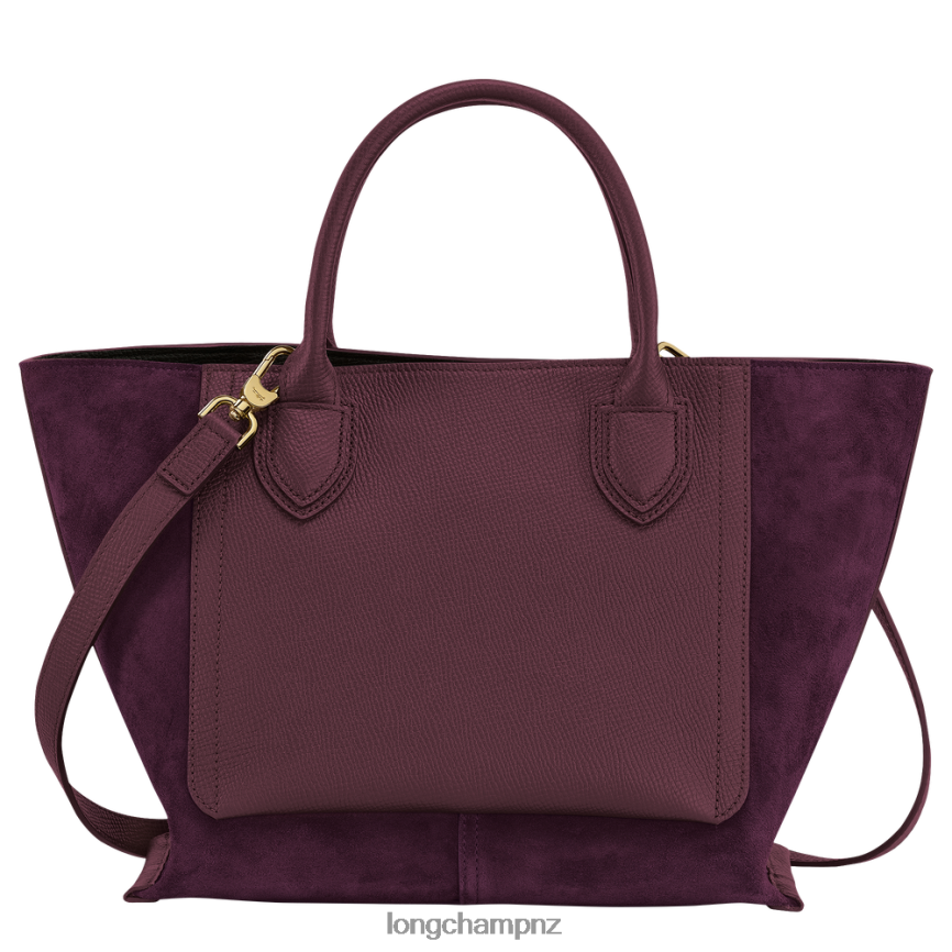 Women Burgundy Longchamp Mailbox Handbag Bags L06408161