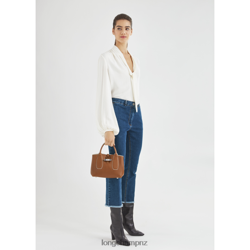 Women Cognac Longchamp Roseau Handbag Bags L06408122